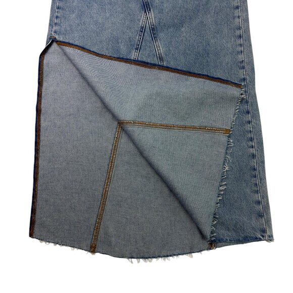 Levi’s Iconic Long Denim Skirt Women’s 26 / XS / Size 2 High Rise Maxi NWT - Picture 4 of 12